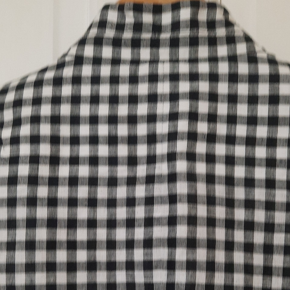 Talbots Classic Black and White Gingham Blazer - Picture 14 of 14